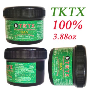 TK 100%  Topical Numbing Cream Maximum Strength For Tattoo Body Semi Permanent Make Up Hair Removal Piercing Skin Needle