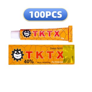 100pcs Tubes 40% TK Numbing Cream For Piercing/waxing Makeup Cream TK Topical Anaesthetic Tattoo Cream
